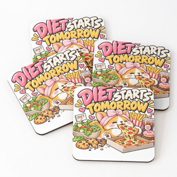 Item preview, Funny Corgi Diet Starts Tomorrow Pizza Lover designed and sold by Moonya26.