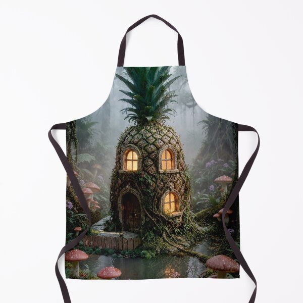 Item preview, The Whimsical Pineapple Sanctuary - Cottagecore Art designed and sold by Vhelir-Art.