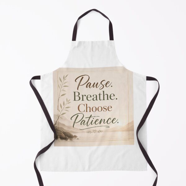 Item preview, Pause Breathe Choose Patience – Calm Mindfulness Quote Design designed and sold by NotSoSubtleRosiePeas.