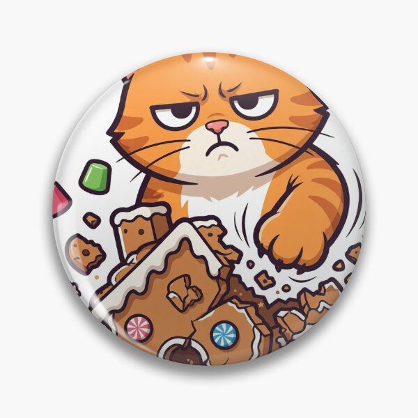 Item preview, Gingerbread Demolition: Grumpy Christmas Cat designed and sold by Odd-jack.