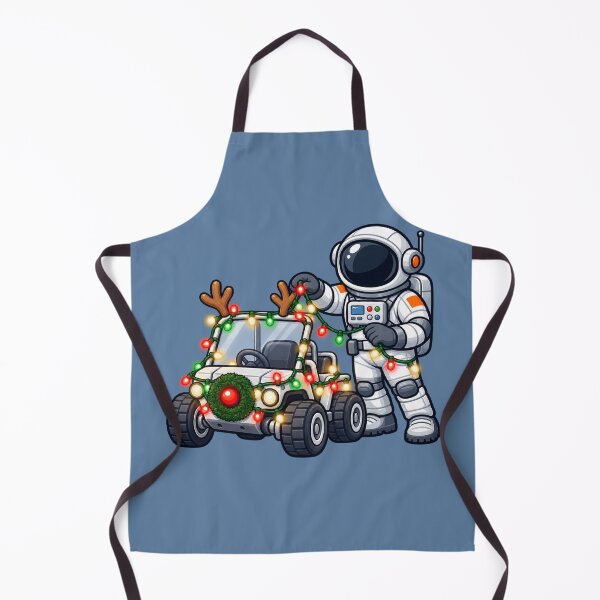 Item preview, Christmas Astronaut Decorating a Lunar Rover designed and sold by BROHLine Studio.