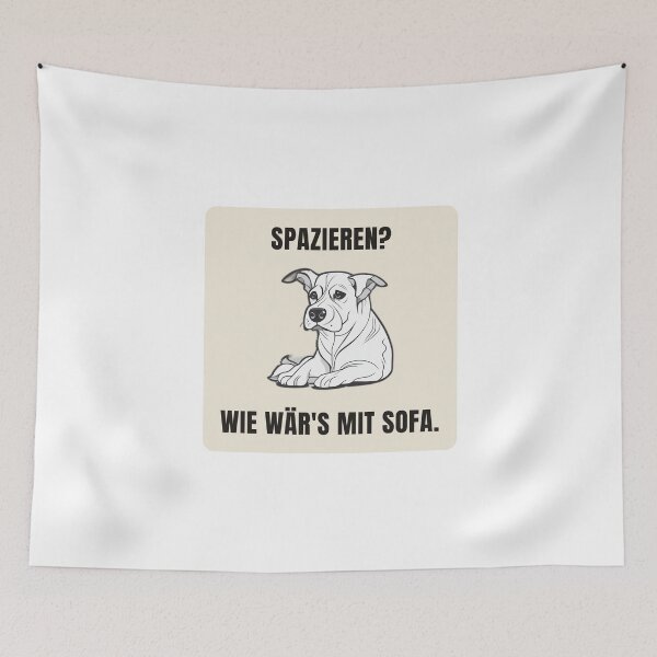 Item preview, Going for a walk? How about a sofa? – Lazy Dog | Humorous design designed and sold by Glowfy.
