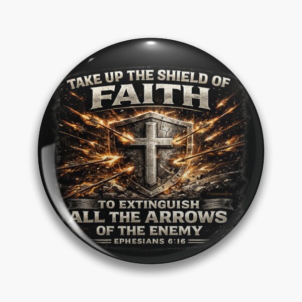 Item preview, Take up the shield of Faith to extinguish all the flaming arrows of the enemy Ephesians 6:16 God has got you covered Christian spiritual battle warrior designed and sold by FTLOG.