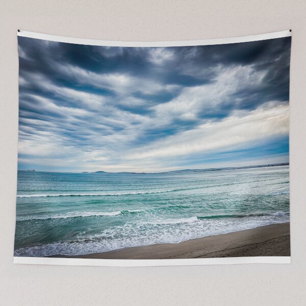 Item preview, Rolling Sea Foam and Cloudy Horizon Art designed and sold by Coastal Wearable Art & Home Decor.