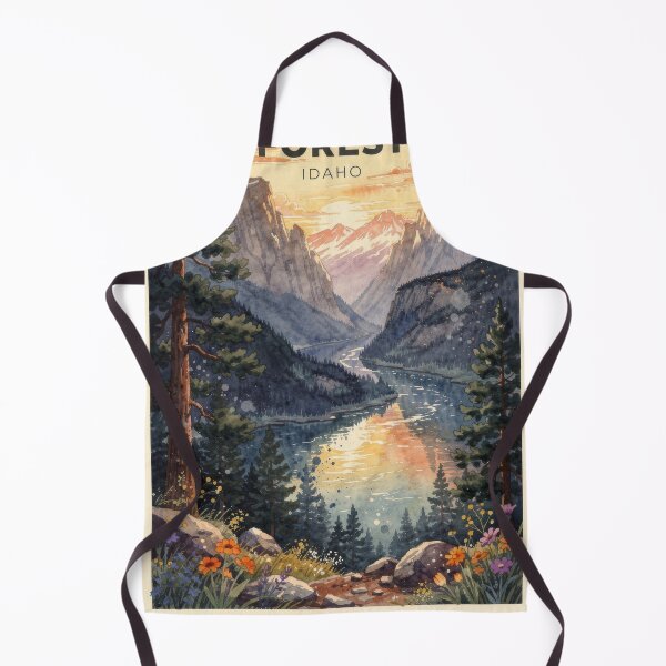 Item preview, Boise National Forest Idaho Vintage Watercolor Travel designed and sold by Teelogic.