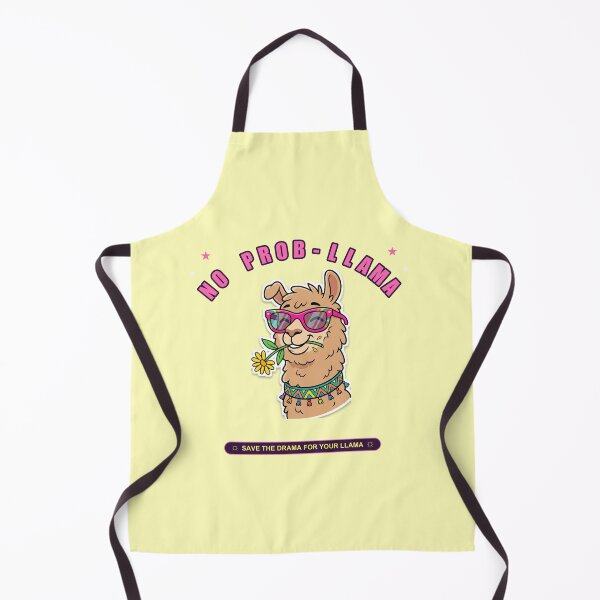 Item preview, No Prob-Llama Save The Drama Funny Cute Chill Llama T-Shirt designed and sold by Giobb-Artwork.