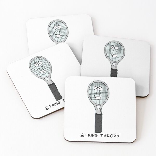 Item preview, String Theory | Funny Tennis Visual Pun Physics Sticker designed and sold by MyxaART.