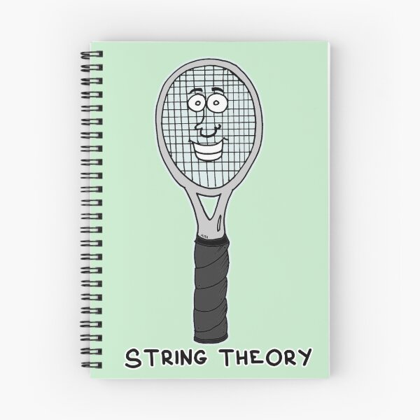 Item preview, String Theory | Funny Tennis Visual Pun Physics Sticker designed and sold by MyxaART.