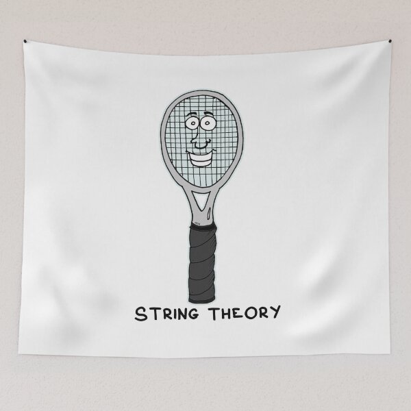 Item preview, String Theory | Funny Tennis Visual Pun Physics Sticker designed and sold by MyxaART.