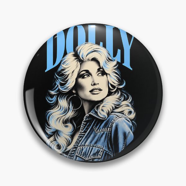 Item preview, Dolly Parton Arched Blue Title Big Hair Denim Jacket Looking Up designed and sold by LeopoldConsid.