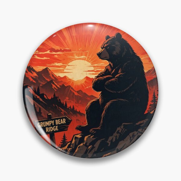 Artikelvorschau, Grumpy Bear Ridge Funny Do Not Feed Poster entworfen und verkauft von MojoHill.
