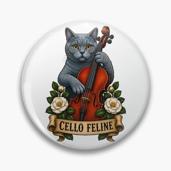 Item preview, Cello Feline Cat Classical Music designed and sold by Old's Cool Cat Studio.