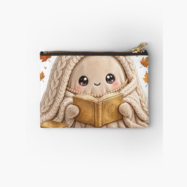 Item preview, Cozy Autumn Ghost Reading Books Fall Vibes designed and sold by ChotipahArt.