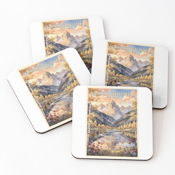 Item preview, Cache National Forest Utah Idaho Vintage Watercolor Travel designed and sold by Teelogic.