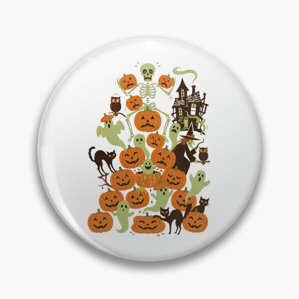 Item preview, Halloween Spooky Skeleton Ghost Pumpkin Art designed and sold by GiaoCalonas.