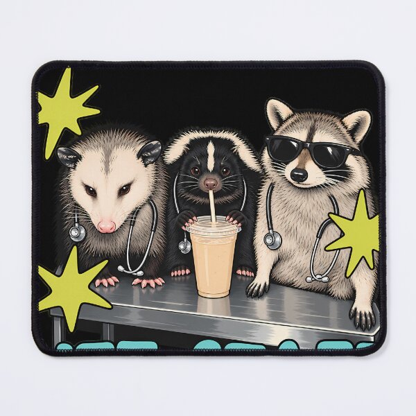 Item preview, Vet Staff Raccoon Possum Veterinarian Clinic Medicine Vet Med designed and sold by AlvinObrien.