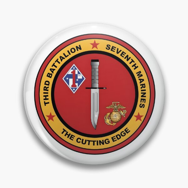 Item preview, 3rd Battalion 7th Marines "The Cutting Edge" Patch designed and sold by CharlieDesings.