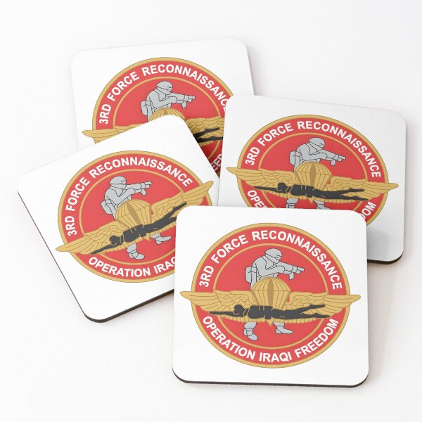 Item preview, 3rd Force Reconnaissance Company "Operation Iraqi Freedom" Patch designed and sold by CharlieDesings.