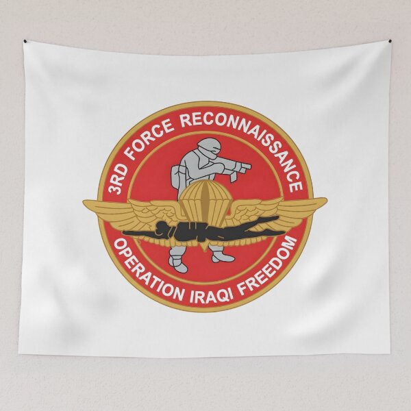 Item preview, 3rd Force Reconnaissance Company "Operation Iraqi Freedom" Patch designed and sold by CharlieDesings.