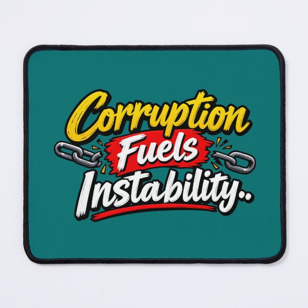 Item preview, Corruption Fuels Instability – Justice and Accountability designed and sold by annenambiro.