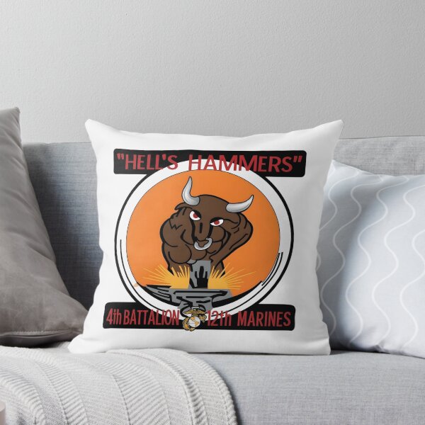 Item preview, 4th Battalion 12th Marines "Hell's Hammers" Patch designed and sold by CharlieDesings.
