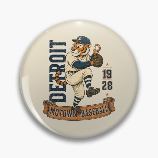 Item preview, Detroit Motown Baseball Vintage Tiger Mascot designed and sold by GhostDawgs.