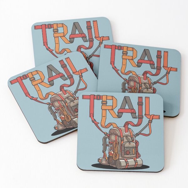 Item preview, Trail Hiking Backpack Outdoor Adventure Pop Art designed and sold by Rare By Hero.