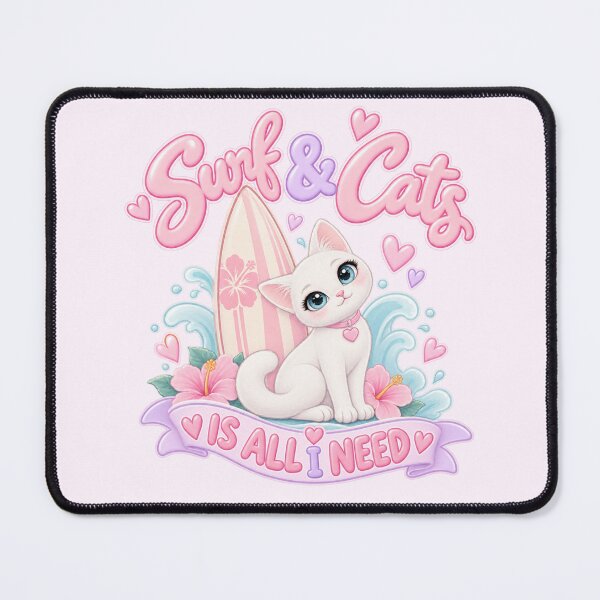 Item preview, Surf & Cats Is All I Need designed and sold by Danielle Official.