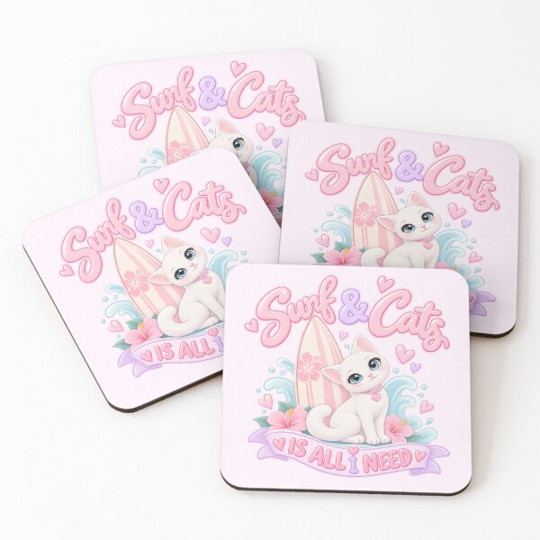 Item preview, Surf & Cats Is All I Need designed and sold by Danielle Official.