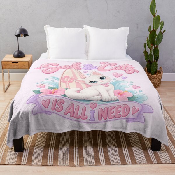 Item preview, Surf & Cats Is All I Need designed and sold by Danielle Official.