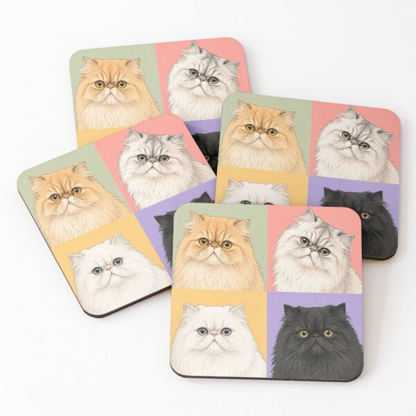 Item preview, Resting Persian (Cat) Face Club designed and sold by pixiedustpaint.