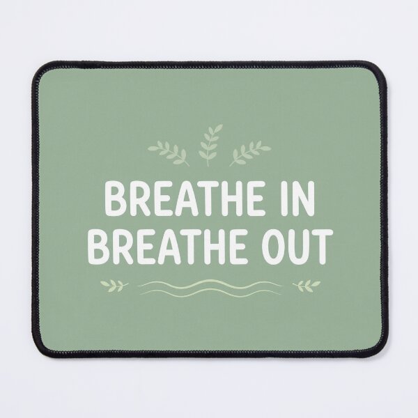 Item preview, Breathe In Breathe Out – Calm Mindfulness Typography designed and sold by Funky Mobile Studio.