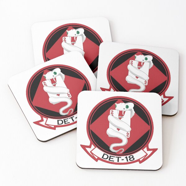 Item preview, Detachment 18 "DET-18" White Snake Playing Card Patch designed and sold by CharlieDesings.