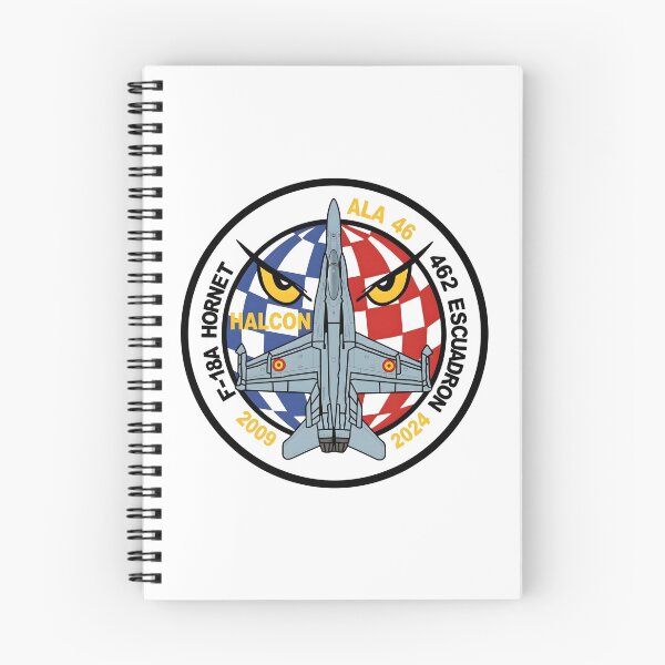 Item preview, Parche Ala 46 462 Escuadron F-18A Hornet "Halcon" designed and sold by CharlieDesings.