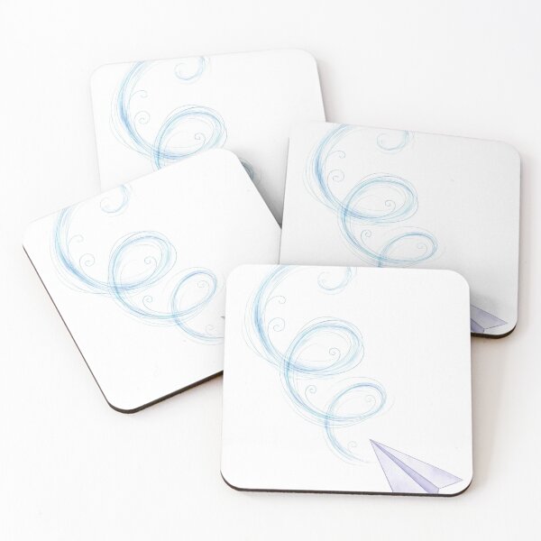 Item preview, Paper Plane Wanderlust Blue Gradient designed and sold by LuxAir.
