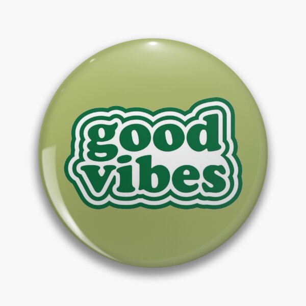 Item preview, Good Vibes Dark Green Retro Typography - Positive Aesthetic Quote designed and sold by PixellaneArt.