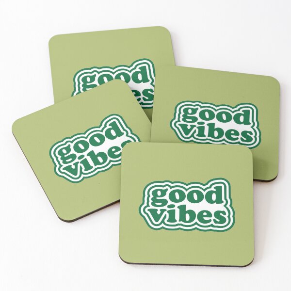 Item preview, Good Vibes Dark Green Retro Typography - Positive Aesthetic Quote designed and sold by PixellaneArt.