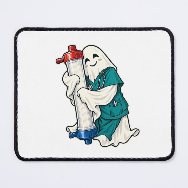 Item preview, Dialysis Nurse Halloween — Ghost Nurse and Dialysis Filter designed and sold by UrbanCanvvas.