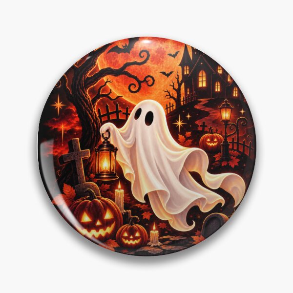 Item preview, Halloween Ghost and Haunted House Art designed and sold by tmoca.