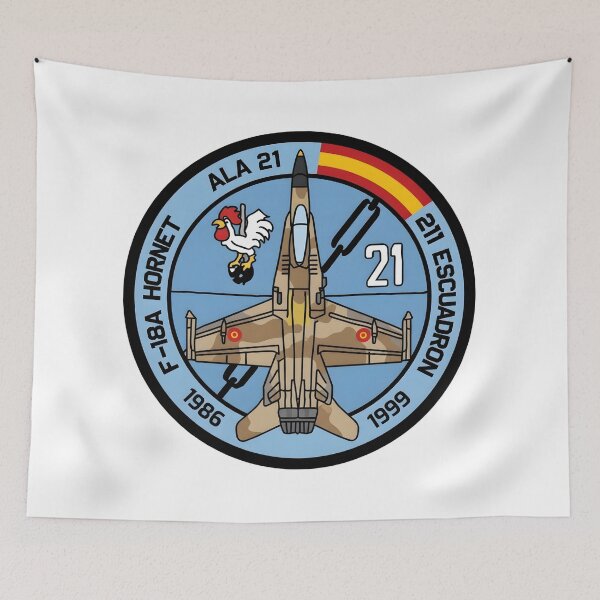 Item preview, Ala 21 211 Escuadron F-18A Hornet Patch designed and sold by CharlieDesings.