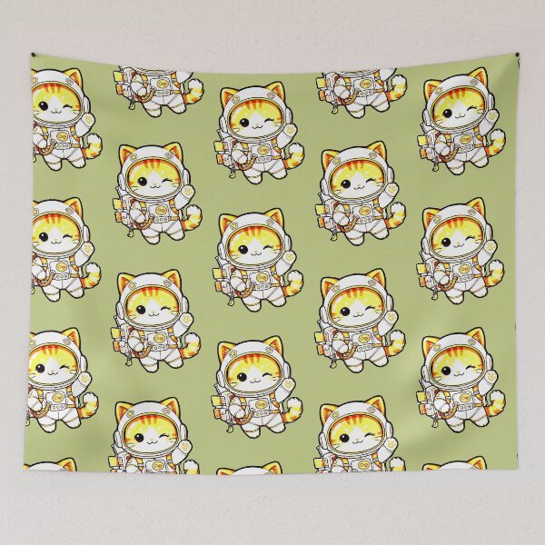 Item preview, Kawaii Astronaut Cat T-Shirt Orange Cute Happy Space designed and sold by AstronautMerch.