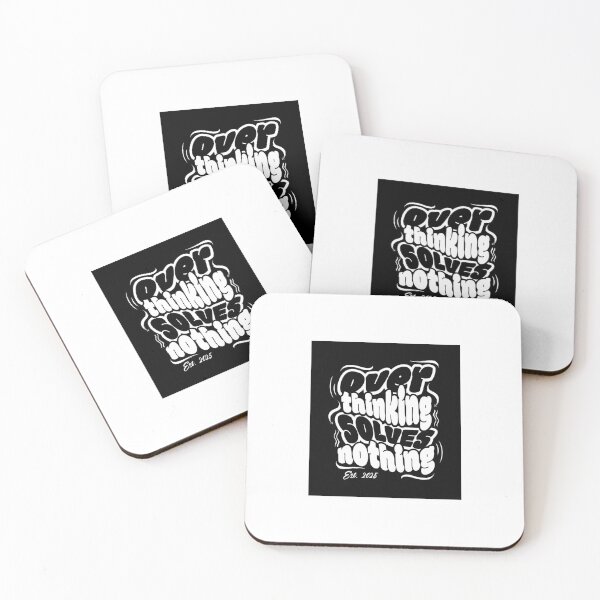 Item preview, Overthinking Solves Nothing Streetwear Bubble Letters Quote designed and sold by tasnimsultana.
