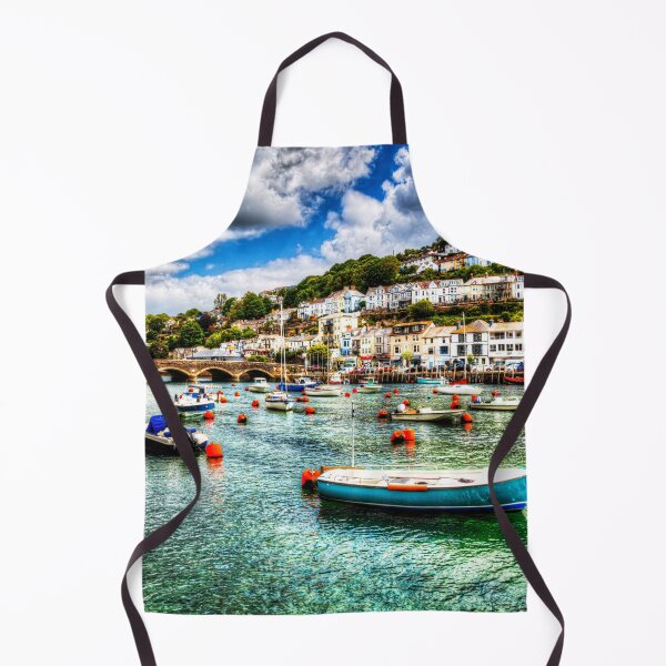 Item preview, Looe Harbour and Bridge Under Dramatic Cornwall Skies, England designed and sold by Paul Thompson Photography.
