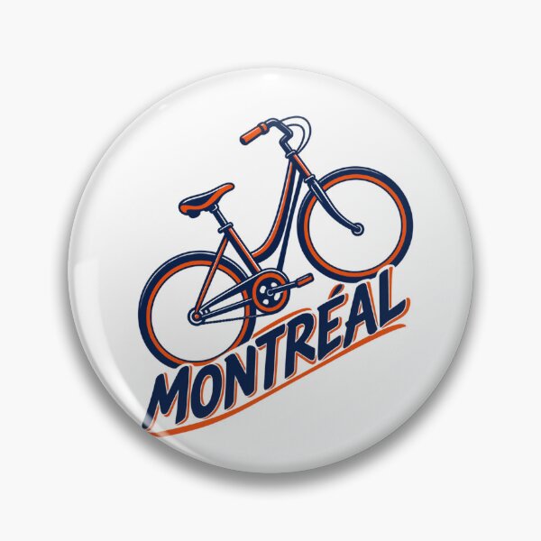 Item preview, Montreal Bicycle: Navy and Orange City Ride designed and sold by Fenay Designs.