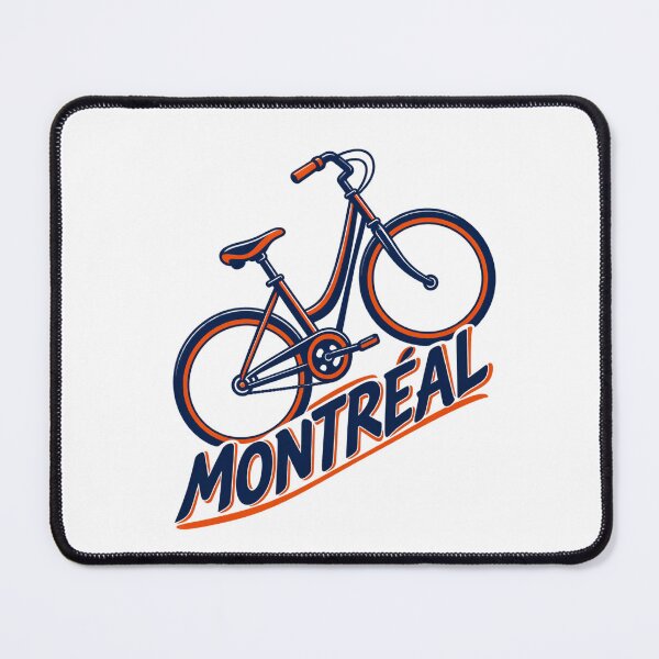 Item preview, Montreal Bicycle: Navy and Orange City Ride designed and sold by Fenay Designs.