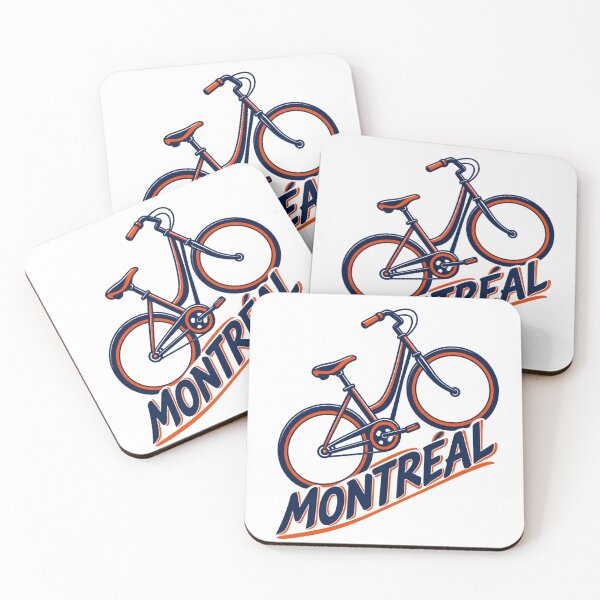 Item preview, Montreal Bicycle: Navy and Orange City Ride designed and sold by Fenay Designs.