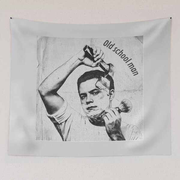 Item preview, Old School Man - The Ultimate Shave - Humor designed and sold by Zarppelon.