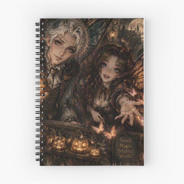 Item preview, Fairy Couple at the Enchanted Halloween Market designed and sold by sigmaartstudio.