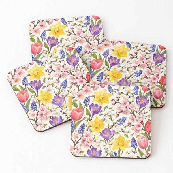 Item preview, Spring Botanical Garden Floral Pattern designed and sold by Sybille-Yates.