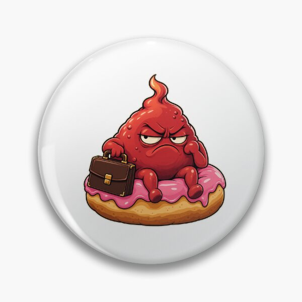 Item preview, Adult Irritant Office Satire — Grumpy Irritant Mascot on a Cushion designed and sold by UrbanCanvvas.